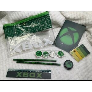 Xbox Stationary Set Pencil Case Pouch With Notebook Ruler And Erasers